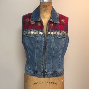 Donna Karan vintage denim vest